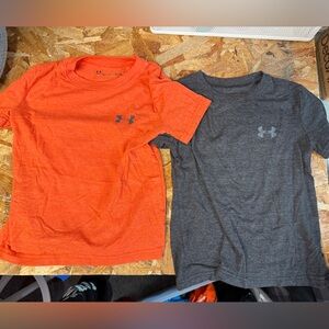 Under Armour Red and Gray T-Shirts